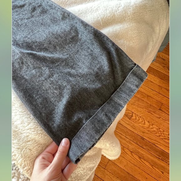 Early 00s Old Navy Wide-leg Dark Gray Trousers (6) - Picture 7 of 7